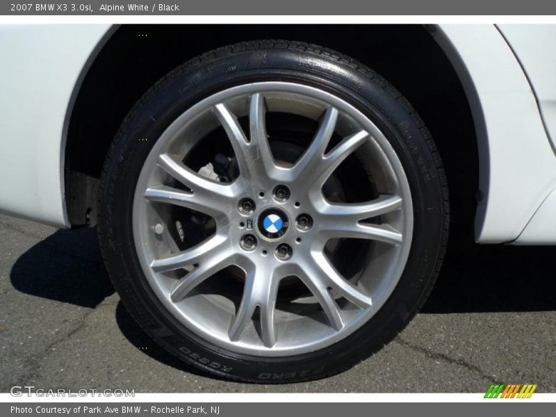 Alpine White / Black 2007 BMW X3 3.0si