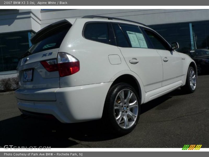 Alpine White / Black 2007 BMW X3 3.0si