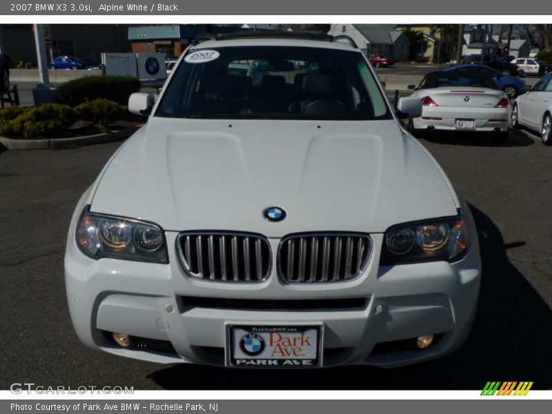 Alpine White / Black 2007 BMW X3 3.0si