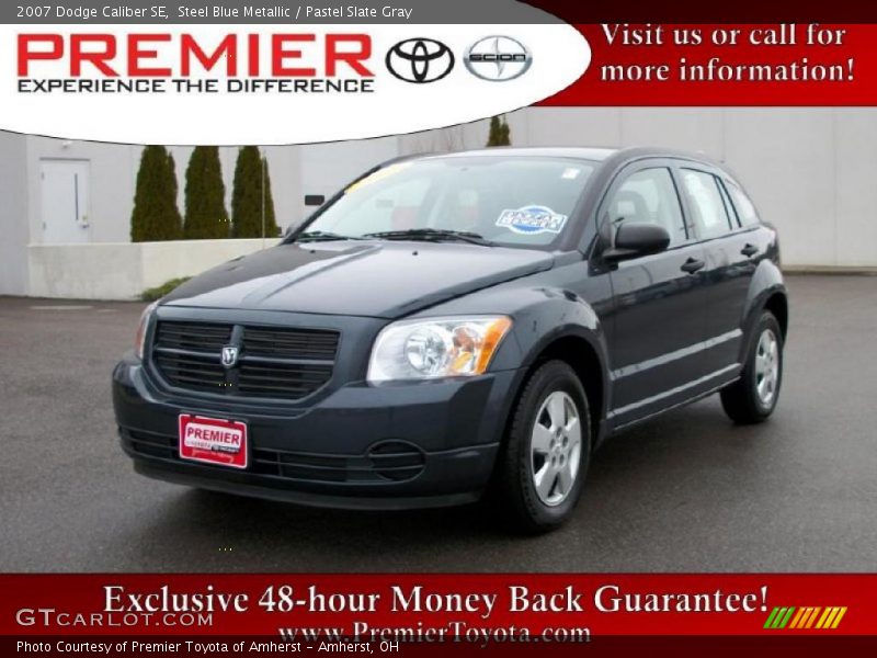 Steel Blue Metallic / Pastel Slate Gray 2007 Dodge Caliber SE