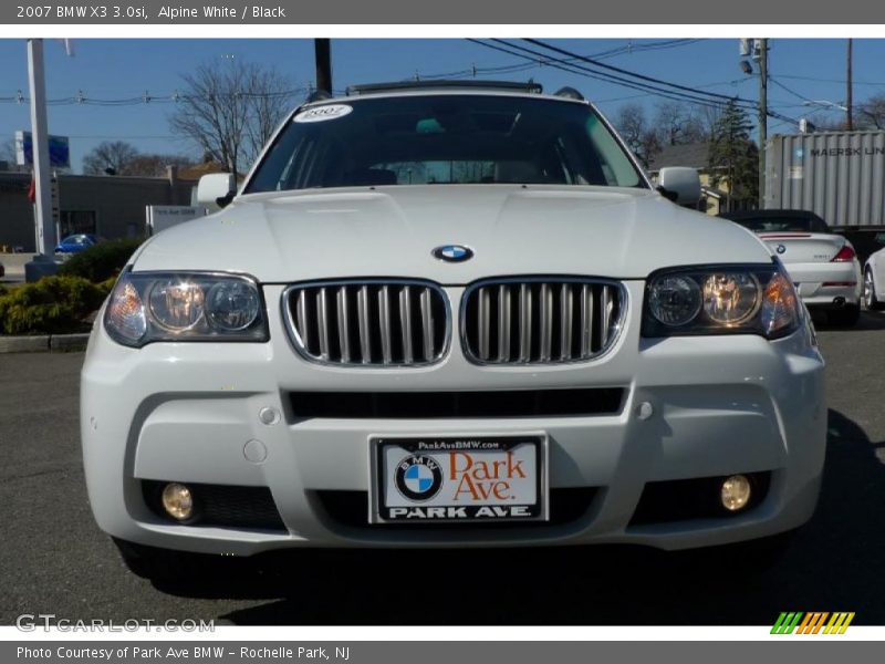 Alpine White / Black 2007 BMW X3 3.0si