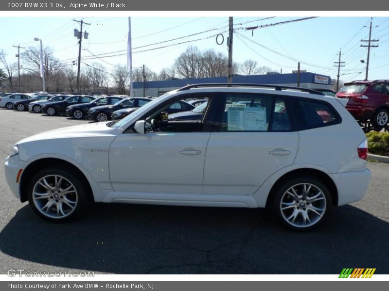 Alpine White / Black 2007 BMW X3 3.0si