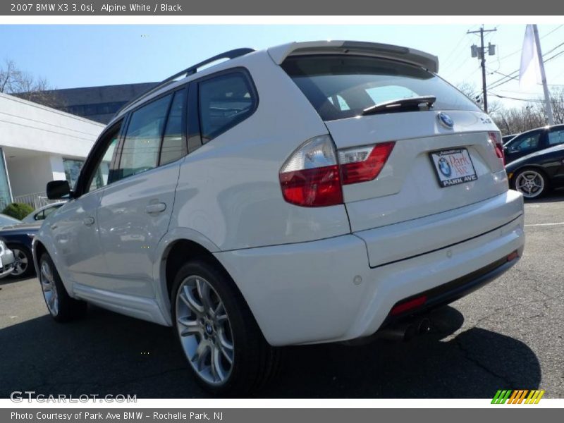 Alpine White / Black 2007 BMW X3 3.0si