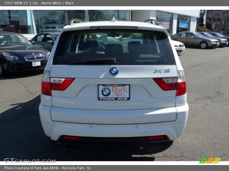 Alpine White / Black 2007 BMW X3 3.0si