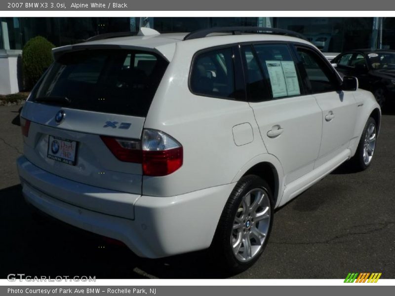 Alpine White / Black 2007 BMW X3 3.0si