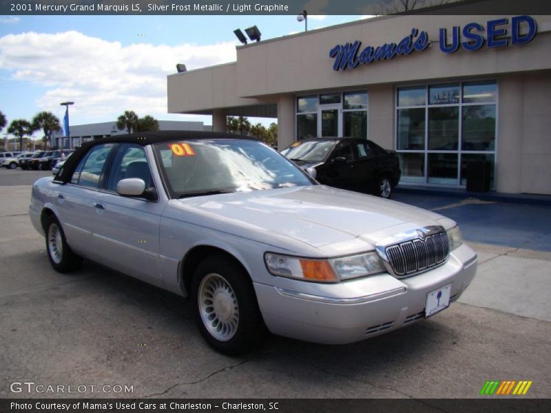Silver Frost Metallic / Light Graphite 2001 Mercury Grand Marquis LS