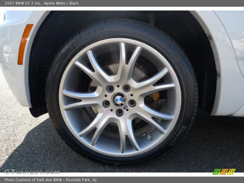 Alpine White / Black 2007 BMW X3 3.0si