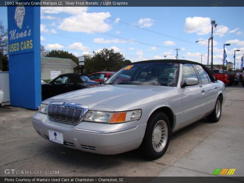 Silver Frost Metallic / Light Graphite 2001 Mercury Grand Marquis LS