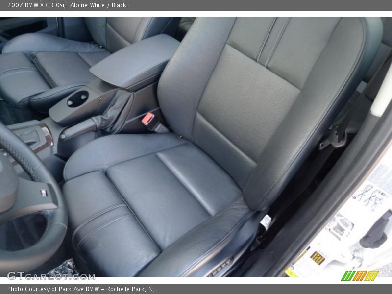 Alpine White / Black 2007 BMW X3 3.0si