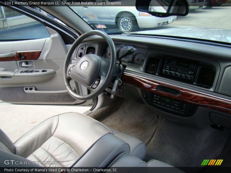 Silver Frost Metallic / Light Graphite 2001 Mercury Grand Marquis LS