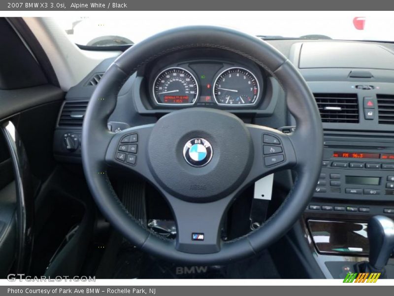 Alpine White / Black 2007 BMW X3 3.0si