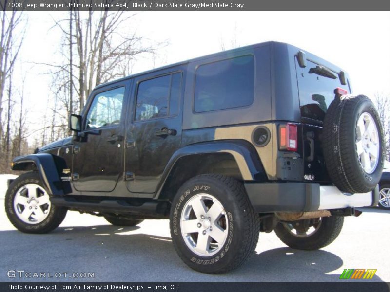 Black / Dark Slate Gray/Med Slate Gray 2008 Jeep Wrangler Unlimited Sahara 4x4