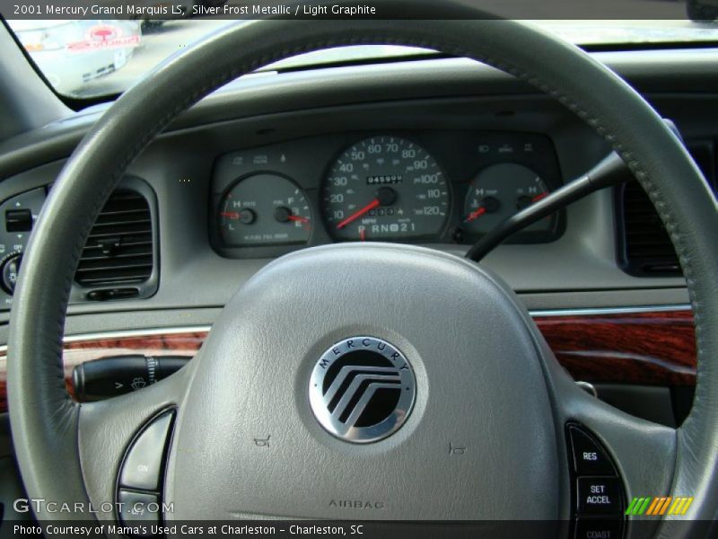 Silver Frost Metallic / Light Graphite 2001 Mercury Grand Marquis LS