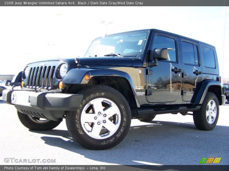 Black / Dark Slate Gray/Med Slate Gray 2008 Jeep Wrangler Unlimited Sahara 4x4