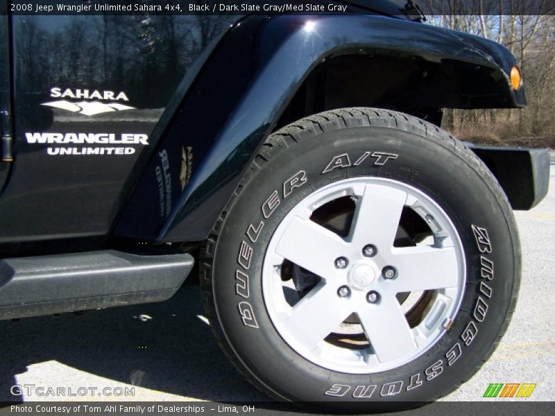Black / Dark Slate Gray/Med Slate Gray 2008 Jeep Wrangler Unlimited Sahara 4x4