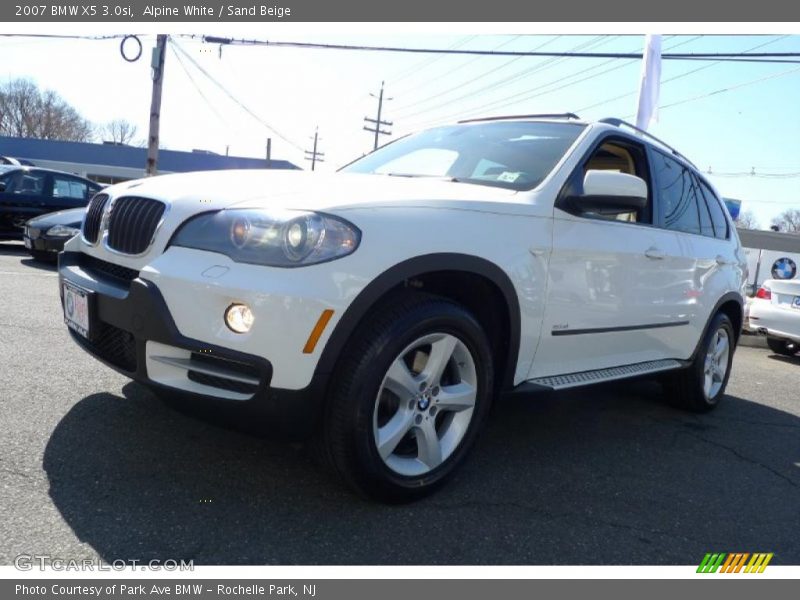 Alpine White / Sand Beige 2007 BMW X5 3.0si