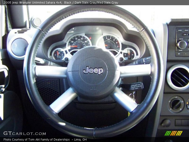 Black / Dark Slate Gray/Med Slate Gray 2008 Jeep Wrangler Unlimited Sahara 4x4