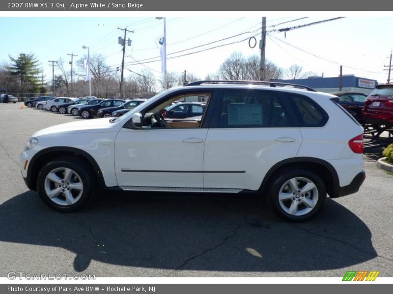 Alpine White / Sand Beige 2007 BMW X5 3.0si