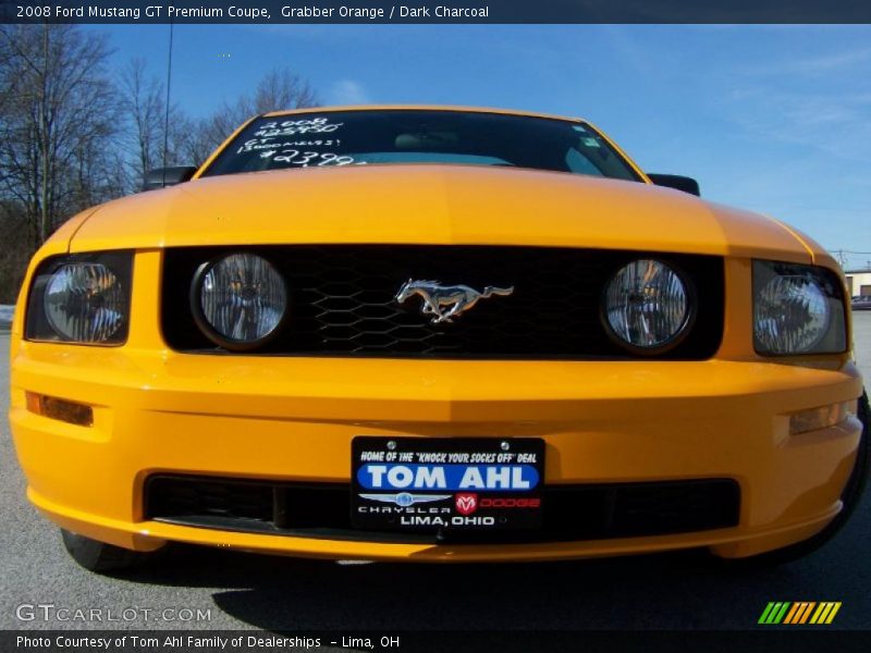 Grabber Orange / Dark Charcoal 2008 Ford Mustang GT Premium Coupe