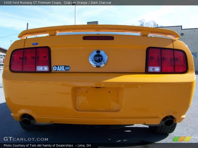 Grabber Orange / Dark Charcoal 2008 Ford Mustang GT Premium Coupe