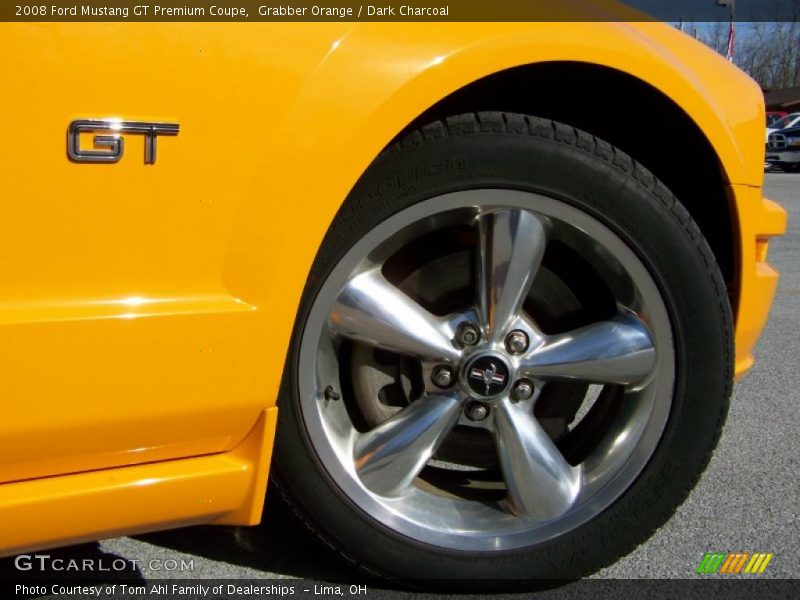 Grabber Orange / Dark Charcoal 2008 Ford Mustang GT Premium Coupe