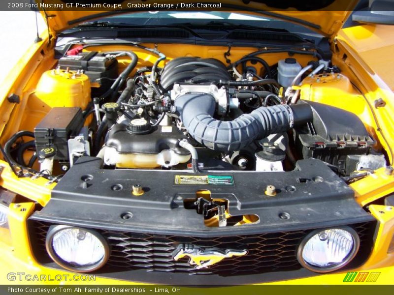 Grabber Orange / Dark Charcoal 2008 Ford Mustang GT Premium Coupe