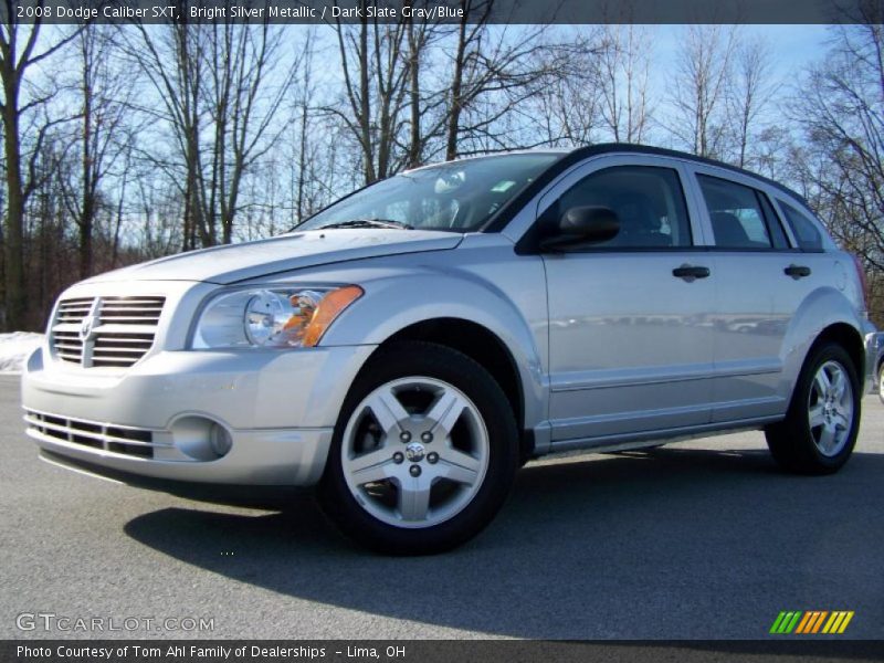 Bright Silver Metallic / Dark Slate Gray/Blue 2008 Dodge Caliber SXT