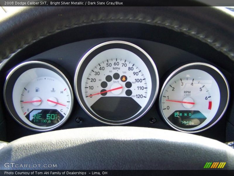 Bright Silver Metallic / Dark Slate Gray/Blue 2008 Dodge Caliber SXT