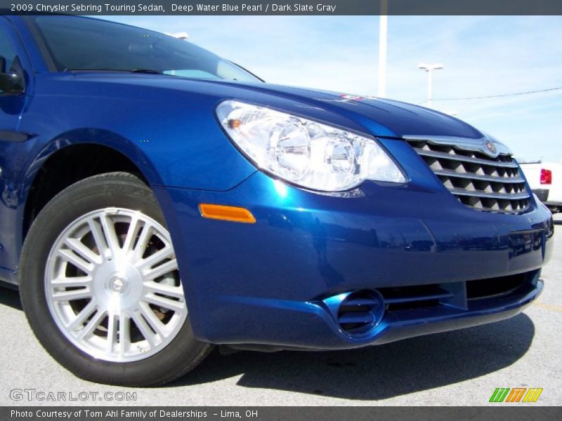 Deep Water Blue Pearl / Dark Slate Gray 2009 Chrysler Sebring Touring Sedan