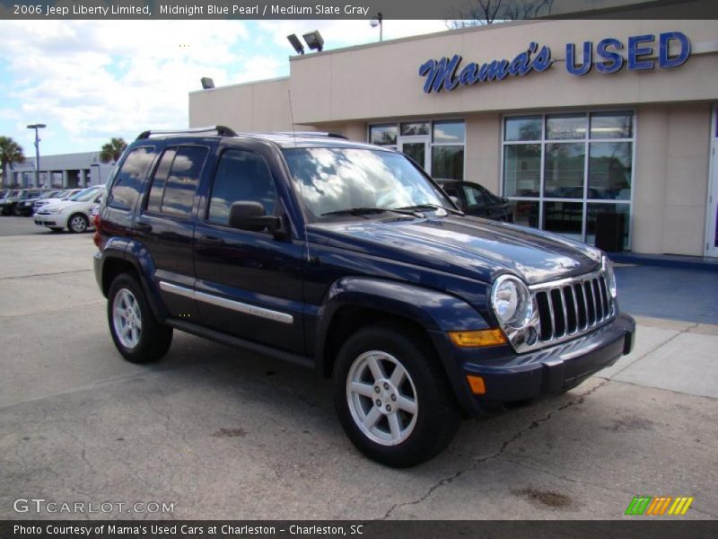 Midnight Blue Pearl / Medium Slate Gray 2006 Jeep Liberty Limited