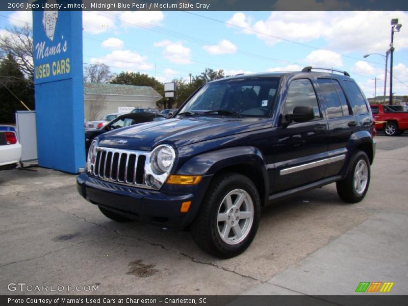 Midnight Blue Pearl / Medium Slate Gray 2006 Jeep Liberty Limited