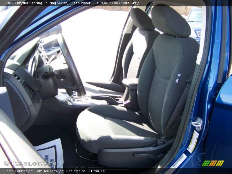Deep Water Blue Pearl / Dark Slate Gray 2009 Chrysler Sebring Touring Sedan