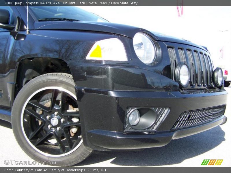 Brilliant Black Crystal Pearl / Dark Slate Gray 2008 Jeep Compass RALLYE 4x4