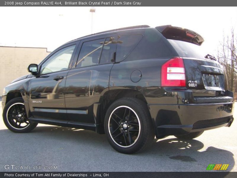 Brilliant Black Crystal Pearl / Dark Slate Gray 2008 Jeep Compass RALLYE 4x4