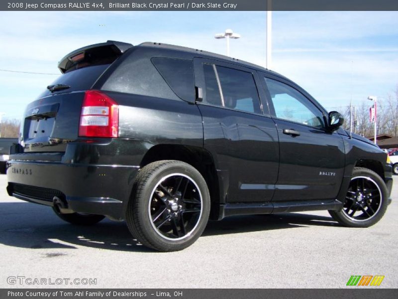 Brilliant Black Crystal Pearl / Dark Slate Gray 2008 Jeep Compass RALLYE 4x4