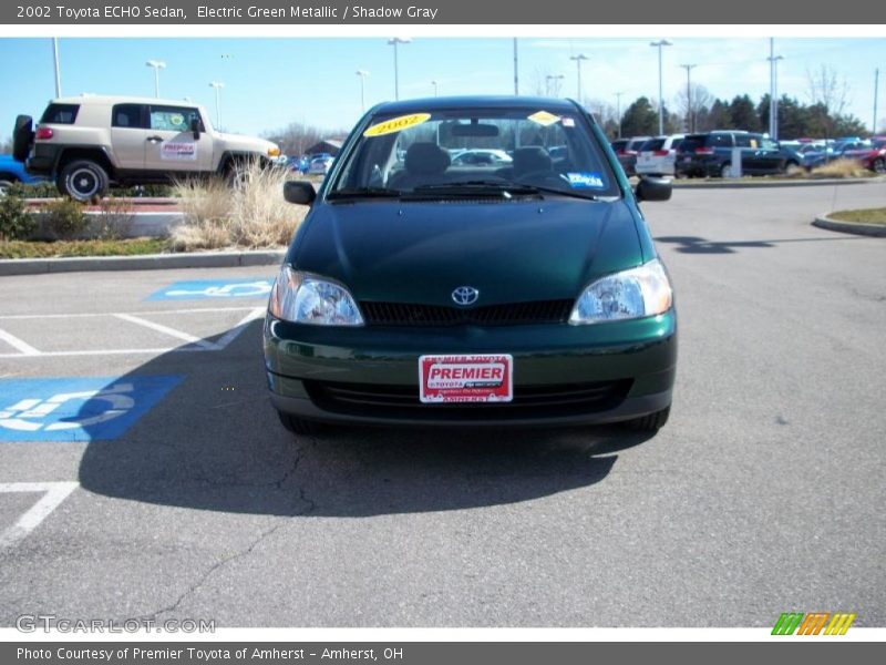 Electric Green Metallic / Shadow Gray 2002 Toyota ECHO Sedan