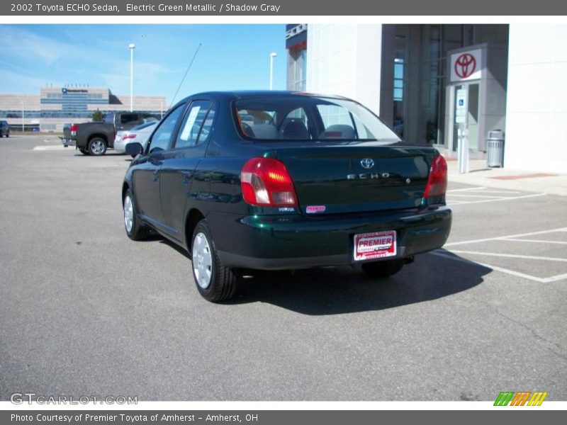 Electric Green Metallic / Shadow Gray 2002 Toyota ECHO Sedan