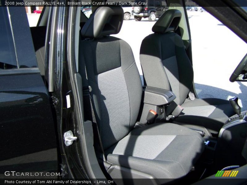 Brilliant Black Crystal Pearl / Dark Slate Gray 2008 Jeep Compass RALLYE 4x4