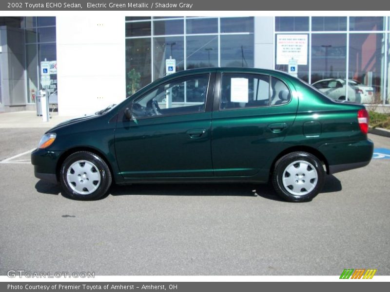 Electric Green Metallic / Shadow Gray 2002 Toyota ECHO Sedan