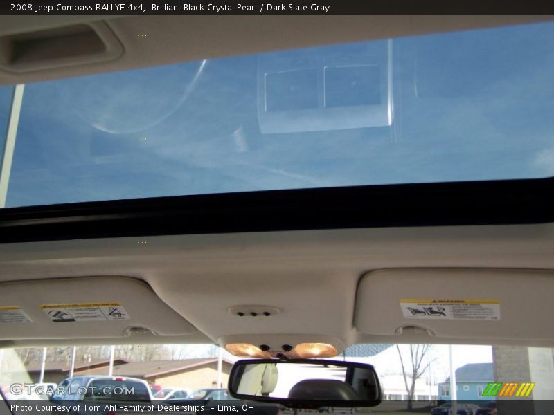 Brilliant Black Crystal Pearl / Dark Slate Gray 2008 Jeep Compass RALLYE 4x4
