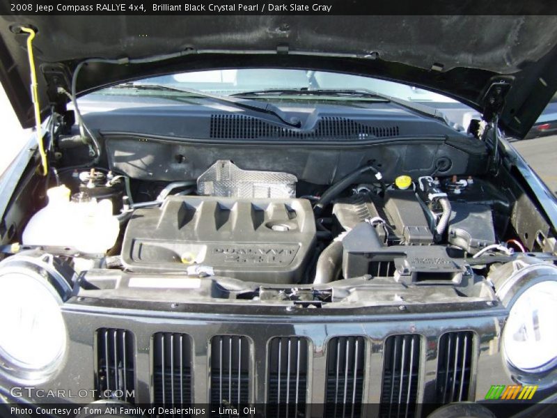 Brilliant Black Crystal Pearl / Dark Slate Gray 2008 Jeep Compass RALLYE 4x4