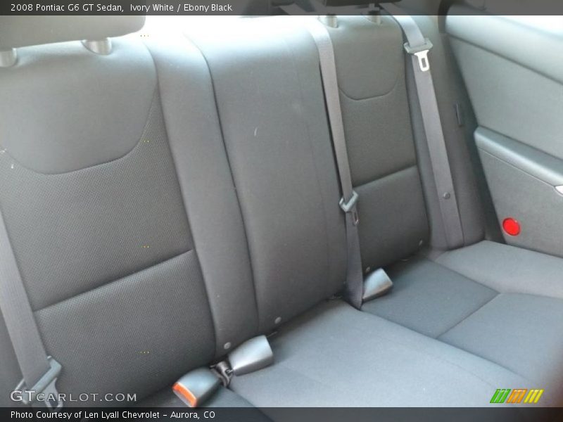 Ivory White / Ebony Black 2008 Pontiac G6 GT Sedan