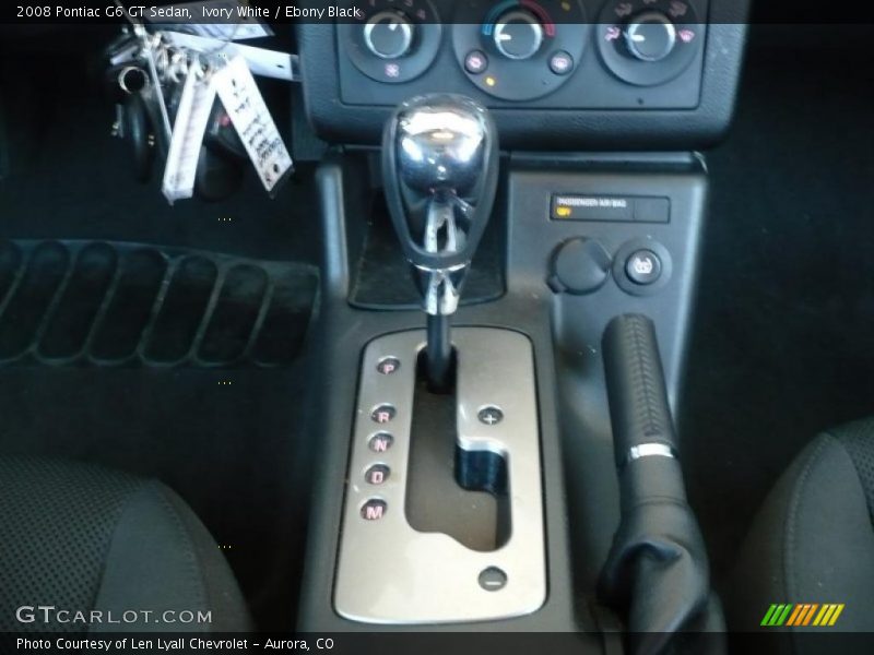 Ivory White / Ebony Black 2008 Pontiac G6 GT Sedan