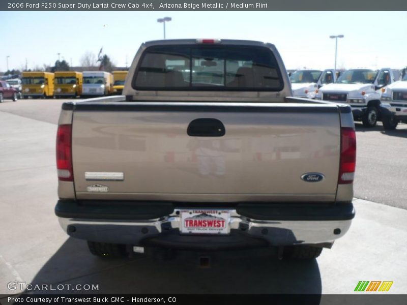 Arizona Beige Metallic / Medium Flint 2006 Ford F250 Super Duty Lariat Crew Cab 4x4