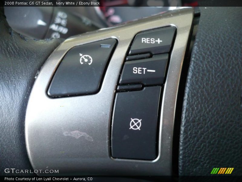 Ivory White / Ebony Black 2008 Pontiac G6 GT Sedan
