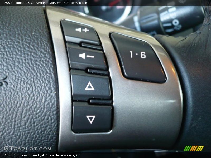 Ivory White / Ebony Black 2008 Pontiac G6 GT Sedan