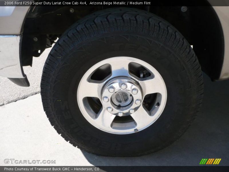 Arizona Beige Metallic / Medium Flint 2006 Ford F250 Super Duty Lariat Crew Cab 4x4