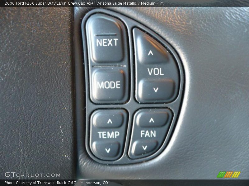 Arizona Beige Metallic / Medium Flint 2006 Ford F250 Super Duty Lariat Crew Cab 4x4