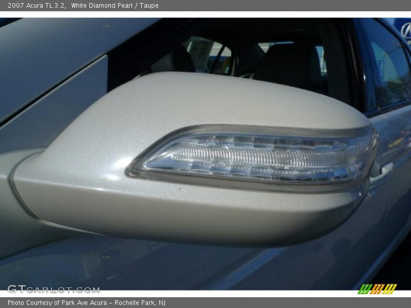 White Diamond Pearl / Taupe 2007 Acura TL 3.2