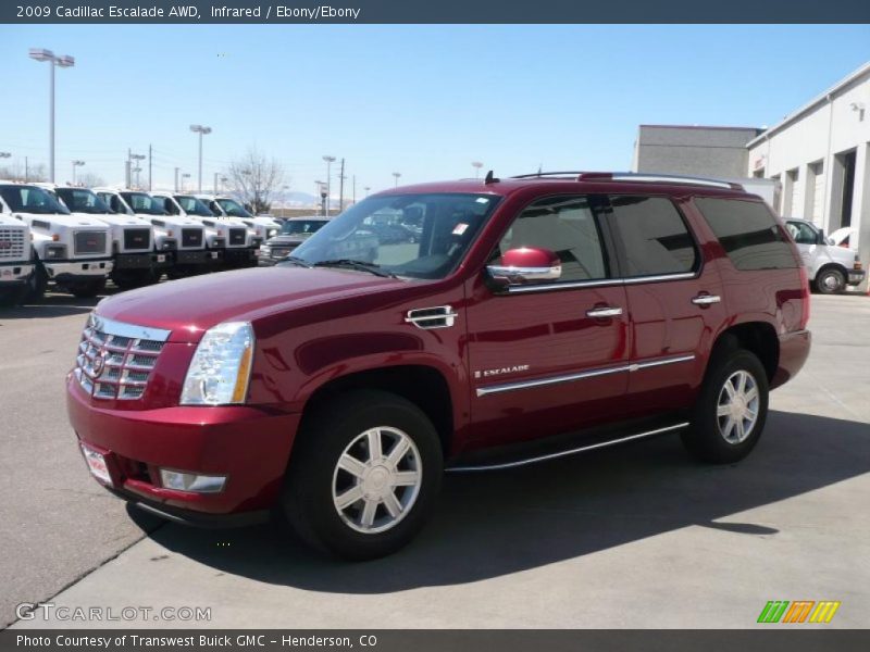 Infrared / Ebony/Ebony 2009 Cadillac Escalade AWD